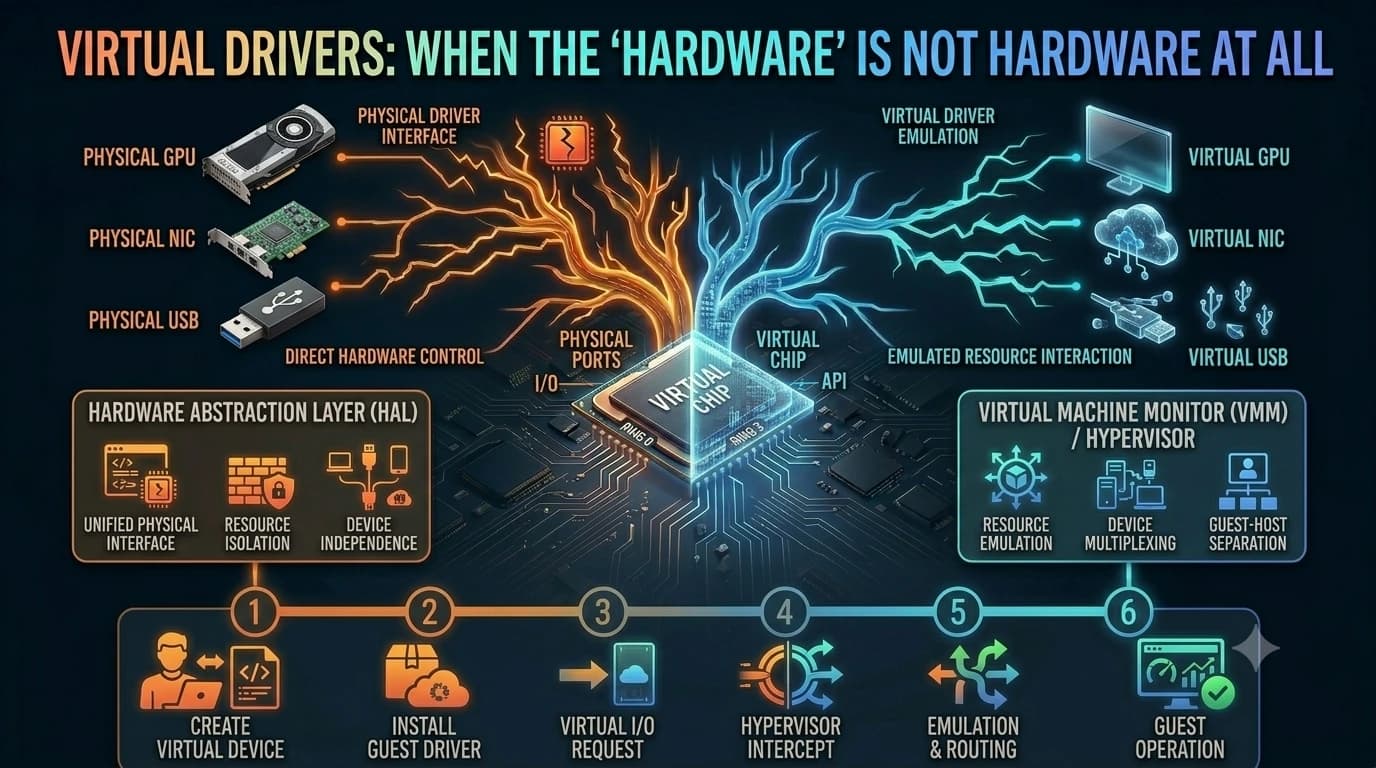 Virtual drivers explained illustration