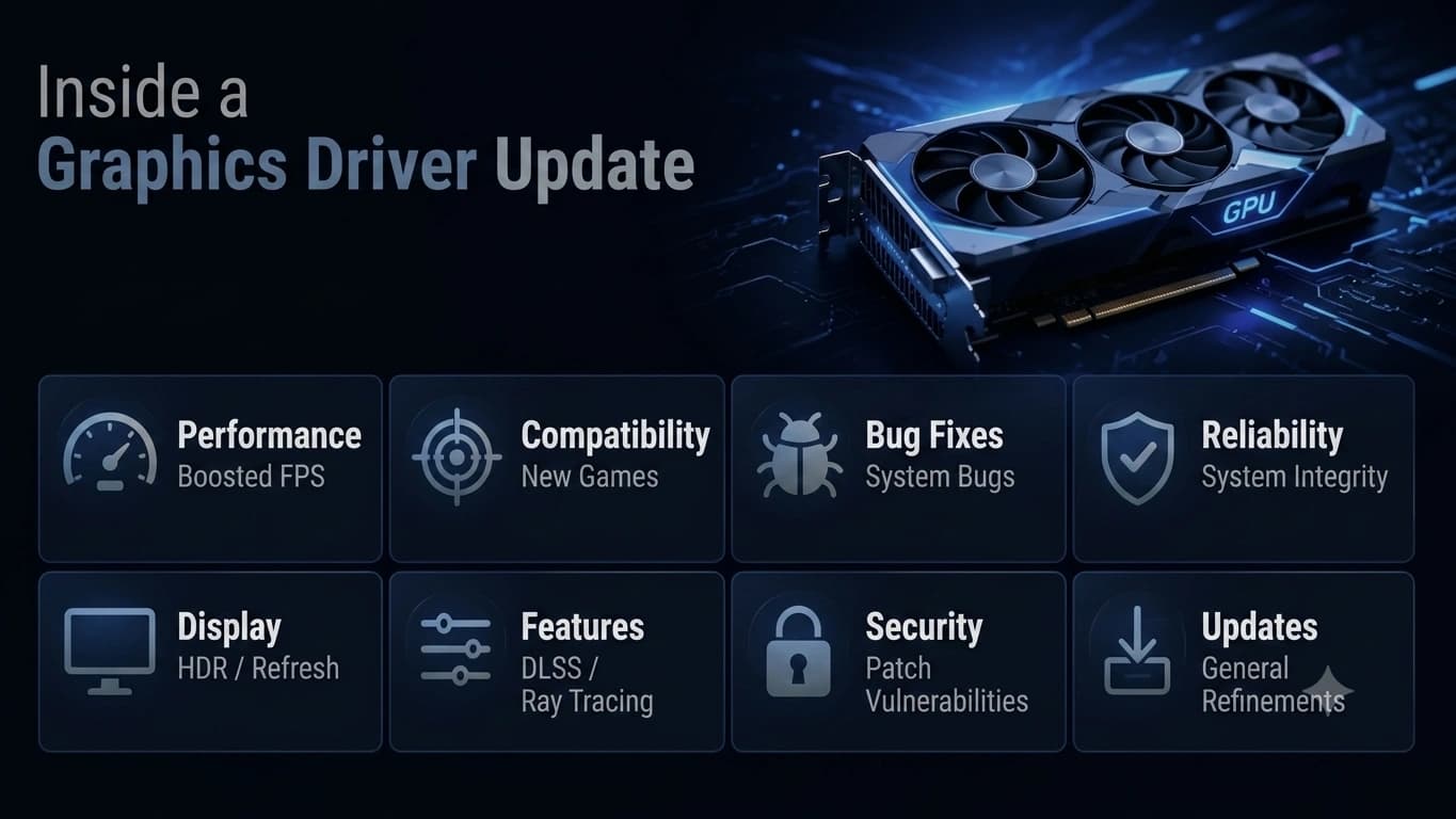 Graphics driver update illustration