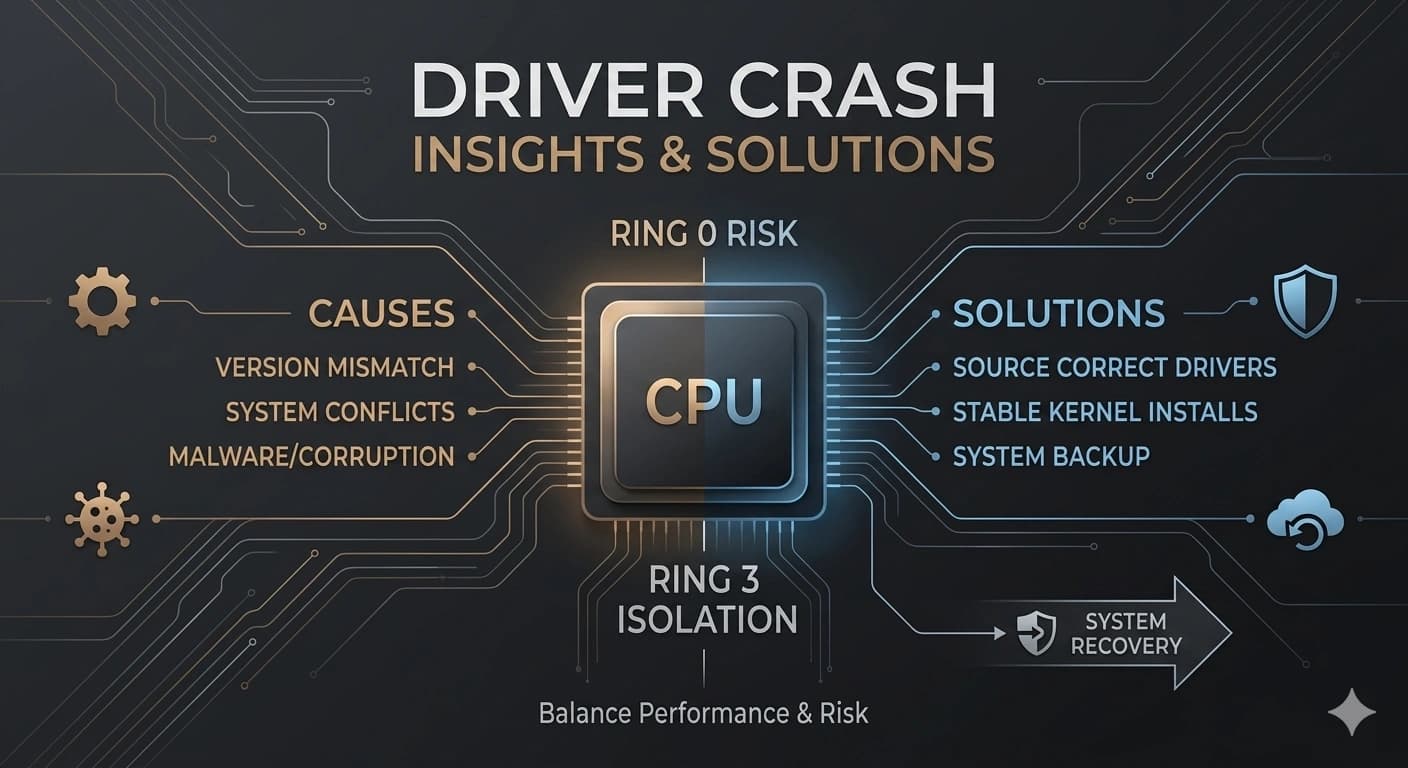 Driver crash illustration