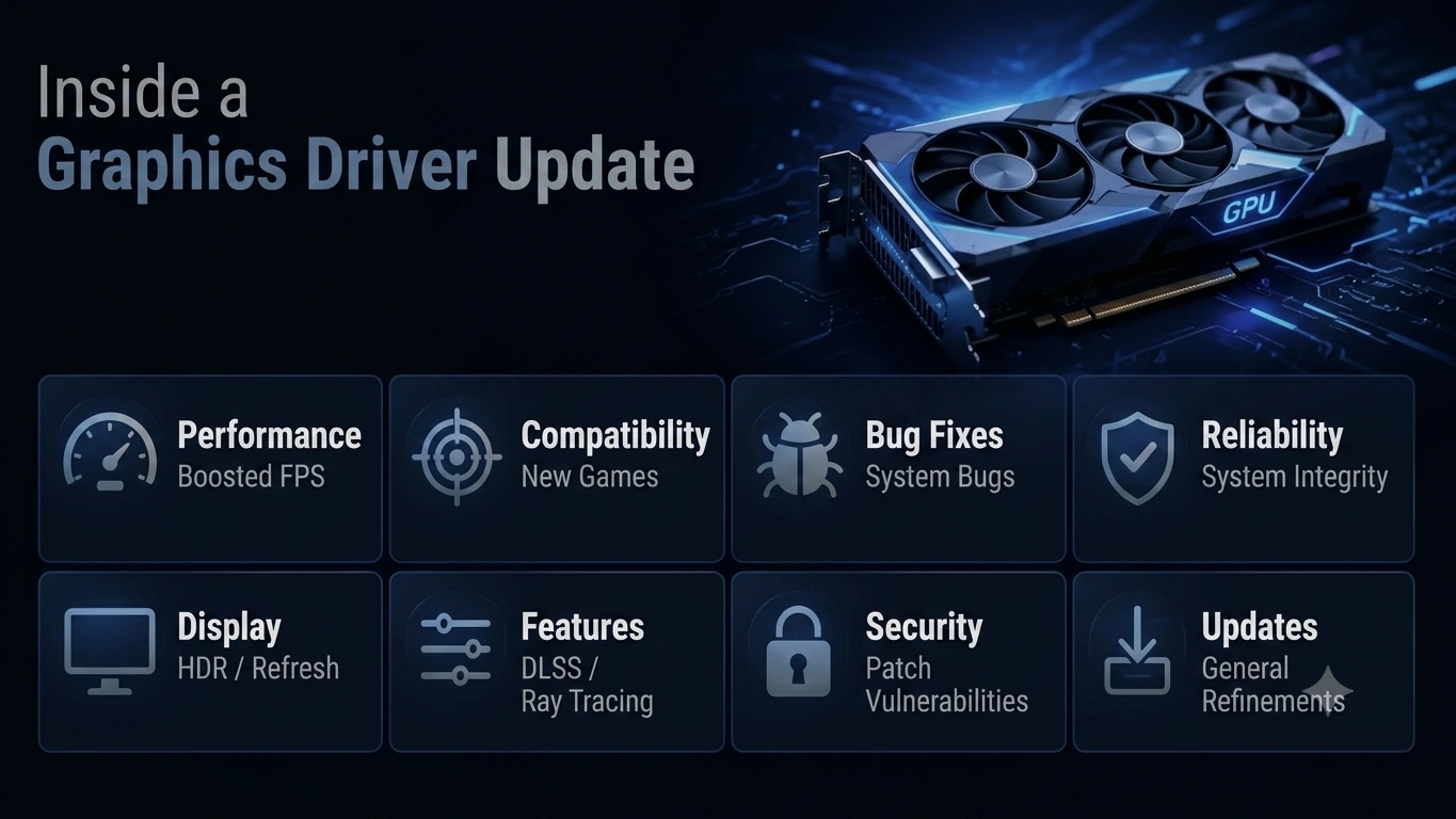 Graphics driver update illustration
