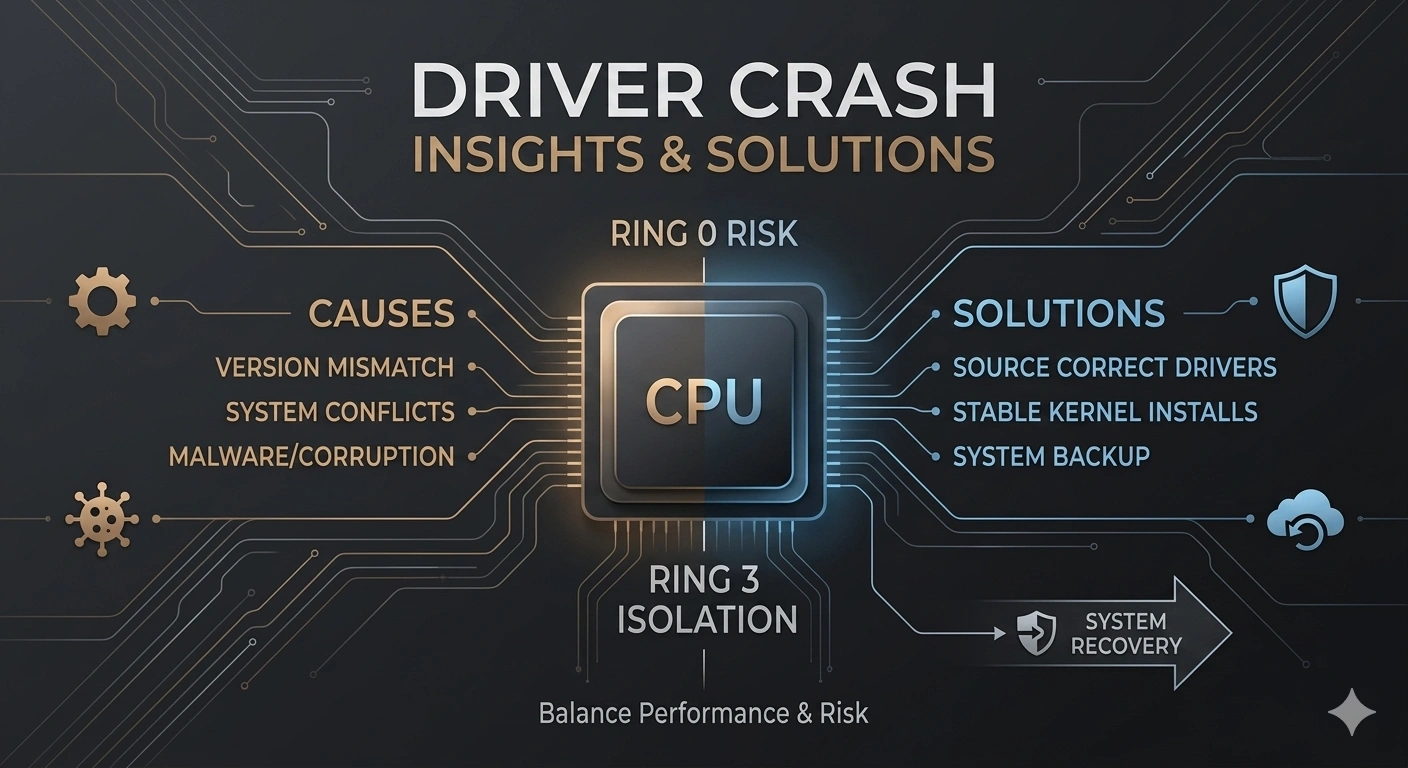 Driver crash illustration