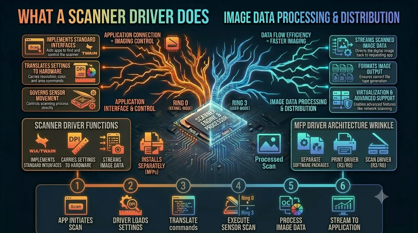 Printer scanning troubleshooting illustration